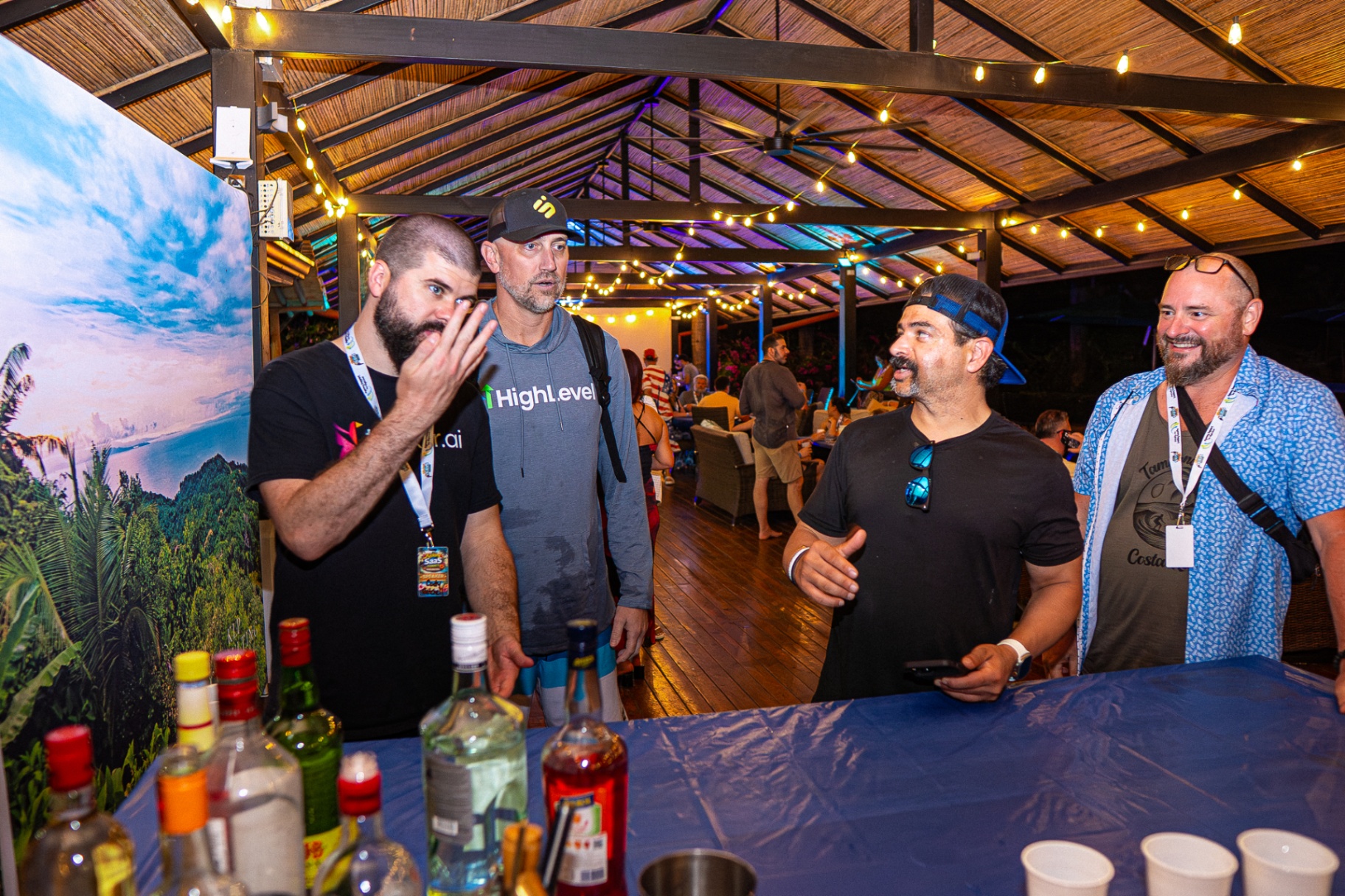 Mixer cheers with the HighLevel crew
